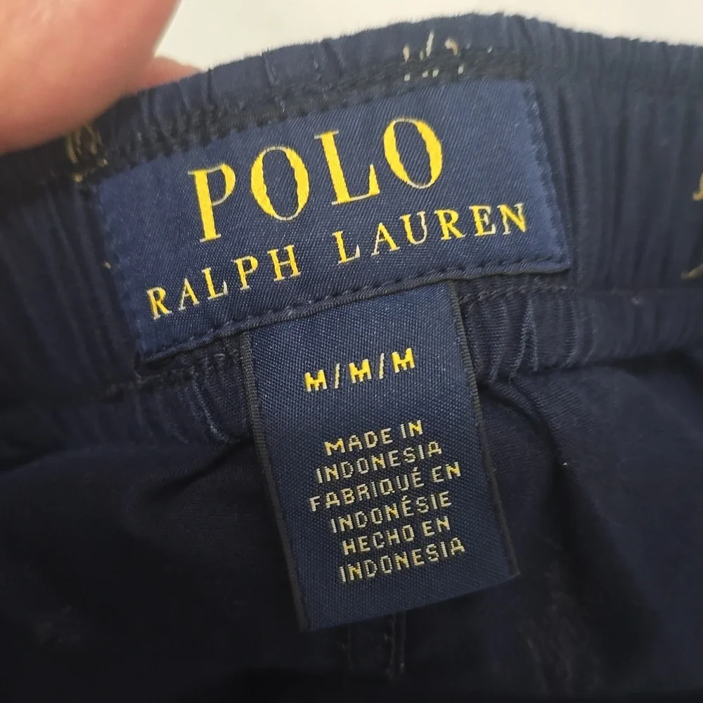 Ralph Lauren Men's Navy‎ Boxers with Gold and Blue Accents M